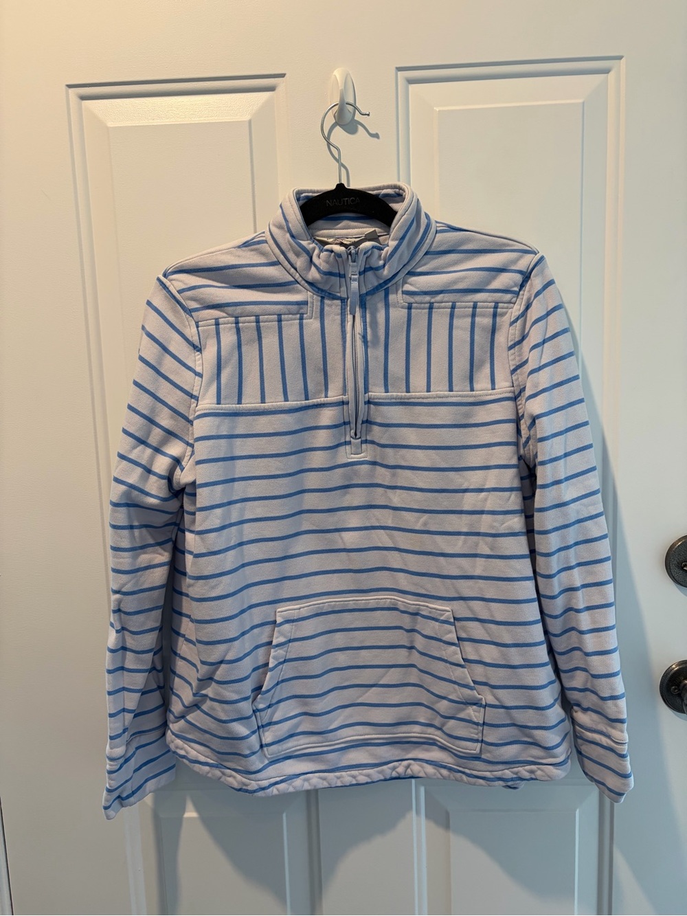 Vineyard Vines Blue Striped Quarter Zip Women’s Large